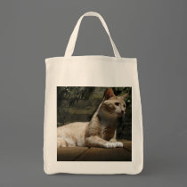 Cat Grocery Tote bags