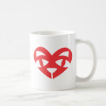 Cat Heart Red Cup Mug