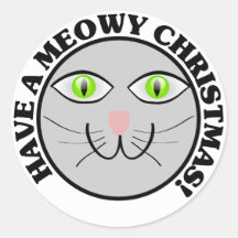 Cat Holiday: Have a Meowy Christmas Stickers