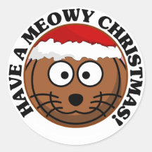 Cat Holiday: Have a Meowy Christmas Stickers