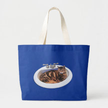Cat in a Sink Canvas Bag