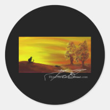 Cat in Autumn - Autumneve Stickers