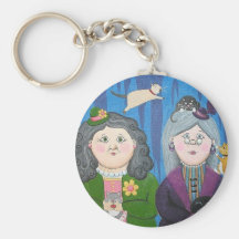 cat ladies 2 key chains