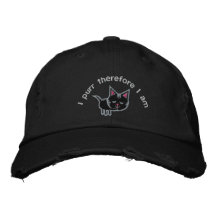 Cat Lover Embroidered Hat