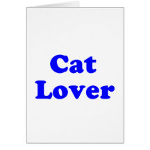 cat lover greeting card