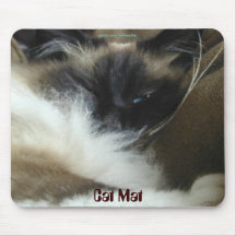 "Cat Mat" Feline lover Mouse Mat Mouse Pad