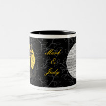 Cat & Owl Halloween Wedding Mug