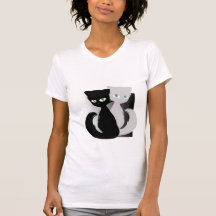 cat pair t shirts