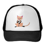 Cat Playing the Oboe Mesh Hats