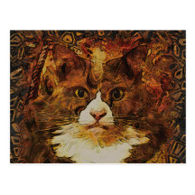 CAT PORTRAIT KATIE POST CARD