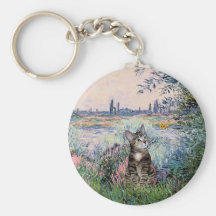 Cat (Tabby 2) - By the Seine Key Chains