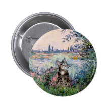 Cat (Tabby 2) - By the Seine Pin