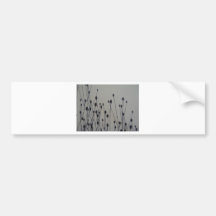Cat tail garden bumper sticker