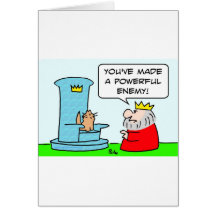 cat throne king powerful enemy greeting cards