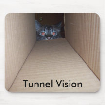 Cat Tunnel Vision Mousepad