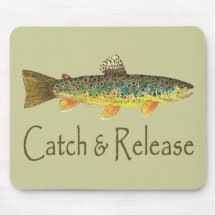 Catch and Release Fishing Mouse Mats