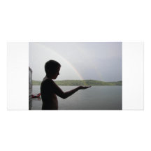 Catching A Rainbow Photo Card