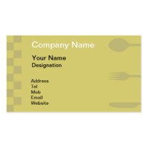 Catering Services Business Card