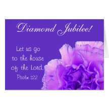 Catholic Nun Diamond Jubilee Card