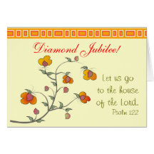 Catholic Nun Diamond Jubilee Card