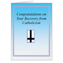 Catholic Recovery Congrats Card