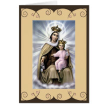 Catholic Saint Greeting card Our Lady of Mt.Carmel