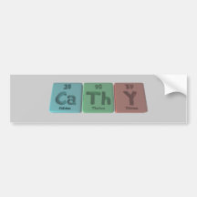 Cathy as Calcium Thorium Yttrium Bumper Stickers
