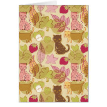 Cats and fruit cards