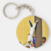Cats Jumping Key Chain