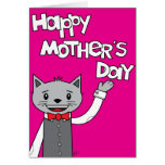 Cat's Meow Mother'sDay Card - Blank inside