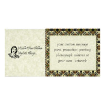 Cats Not Kids Personalized Photo Card
