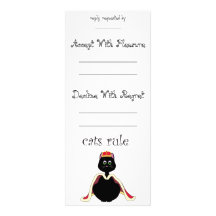 Cats Rule Personalised Invite
