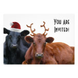Cattle Farm Staff Christmas Party Invitations