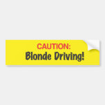 Caution Bumper Stickers