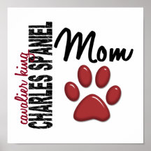 Cavalier King Charles Spaniel Mum 2 Print