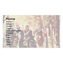 Cavalry By Fattori Giovanni Business Card