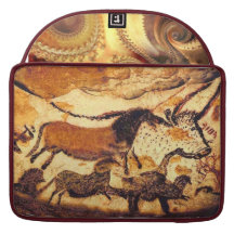 Cave Painting & Fractals Design Sleeve For MacBooks