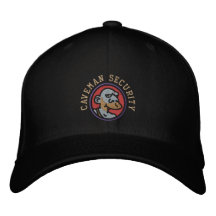 CAVEMAN SECURITY EMBROIDERED BASEBALL CAP
