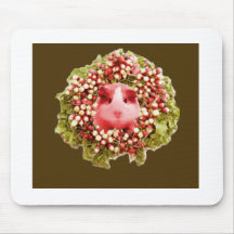 cavy wreath mouse pads