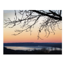 Cayuga Lake at Sunset Post Card