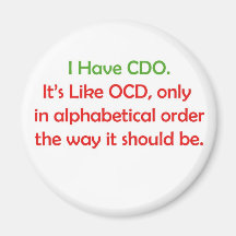 CDO FRIDGE MAGNET