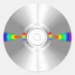 CD'S ROUND STICKERS
