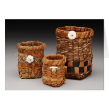 Cedar Bark Baskets Card