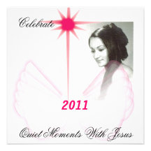 Celebrate 2011 Quiet Moments With Jesus-Customise Personalized Announcement