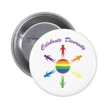 Celebrate Diversity Circle Buttons