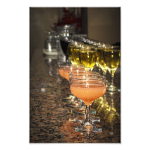 Celebrate -  Orange Girly Drinks in Fancy Glasses Art Photo