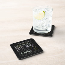 Celebration Fonts Beverage Coaster