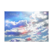 Celestial Clouds Wrapped Canvas Print