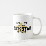 Cellist Rock Star by Night Coffee Mugs