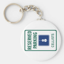 Cellists Parking Keychains